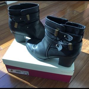 Naturalizer Black Moto Boots - Size 8